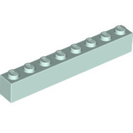 Lego kostka (kostička) 1x8, světlá voda (6304892)